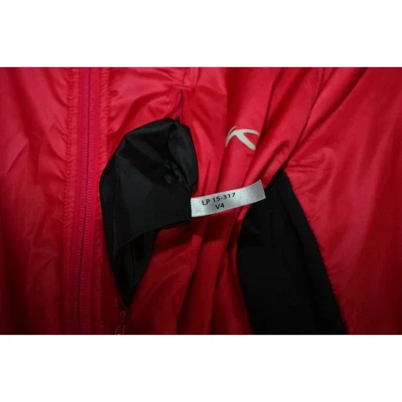 KJUS Ski Jacket Women's 38 / M Red Pink Insulated Primaloft Puffer Snow Full Zip